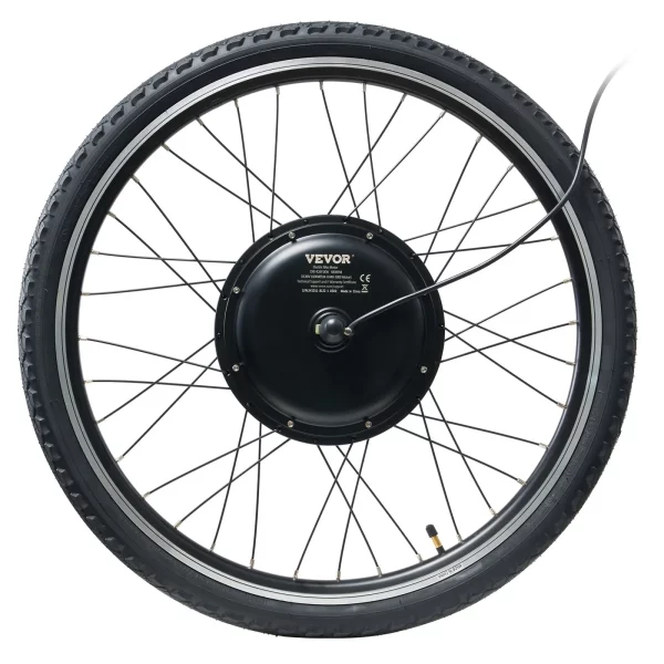 Súprava elektrického bicykla 1000W, 48V 420RPM φ650mm, sada motora s predným kolesom pre elektrobicykel s vylepšeným regulátorom rýchlosti, súpravou rukoväte plynu, LCD displejom a systémom PAS pre cestný bicykel – Obrázok 5