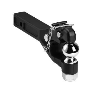 Ťažné zariadenie 9T, pre ťažný hák 50,8 mm, kombinovaná guľa ťažného zariadenia 2-5/16 palcov, pasuje na krúžok s priemerom 63,5 až 76,2 mm, dĺžka 397 mm, čierny práškový nástrek