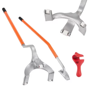 Nastaviteľná vyzúvačka pneumatík 571-622 mm, montážna páka na vyzúvačku pneumatík 546x265x200 mm, nástroj na výmenu pneumatík, páka na výmenu pneumatík oranžová