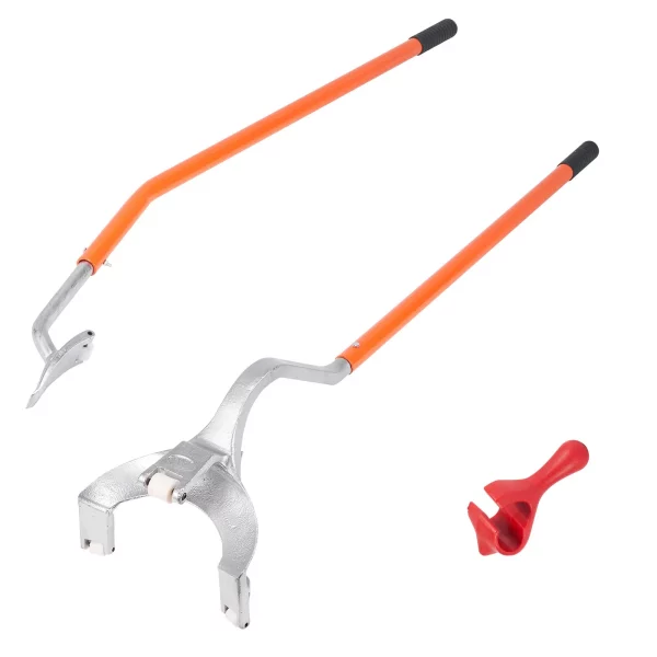Nastaviteľná vyzúvačka pneumatík 571-622 mm, montážna páka na vyzúvačku pneumatík 546x265x200 mm, nástroj na výmenu pneumatík, páka na výmenu pneumatík oranžová – Obrázok 3