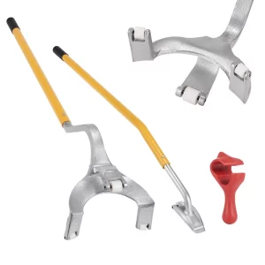 Nastaviteľná vyzúvačka pneumatík 571-622 mm, montážna páka na vyzúvačku pneumatík 546 x 265 x 200 mm, nástroj na výmenu pneumatík, páka na výmenu pneumatík žltá