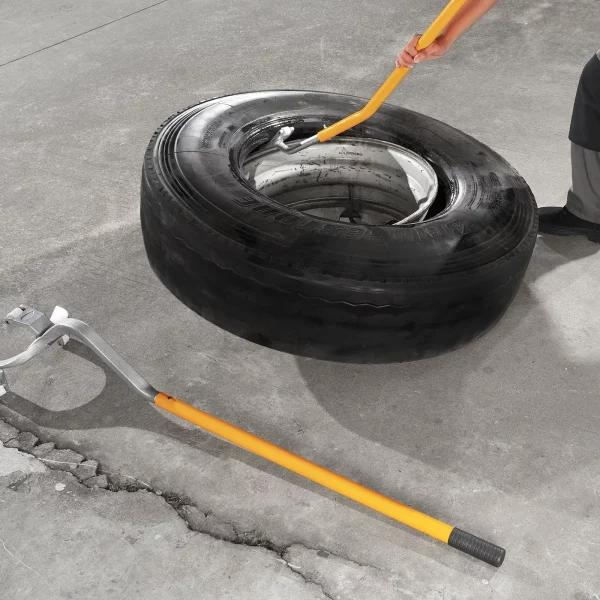 Nastaviteľná vyzúvačka pneumatík 571-622 mm, montážna páka na vyzúvačku pneumatík 546 x 265 x 200 mm, nástroj na výmenu pneumatík, páka na výmenu pneumatík žltá – Obrázok 6