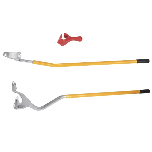 Nastaviteľná vyzúvačka pneumatík 571-622 mm, montážna páka na vyzúvačku pneumatík 546 x 265 x 200 mm, nástroj na výmenu pneumatík, páka na výmenu pneumatík žltá – Obrázok 4