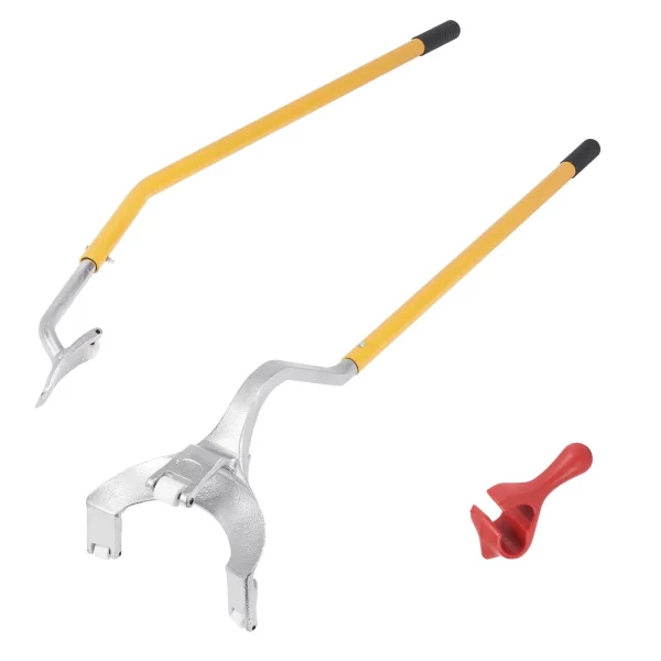 Nastaviteľná vyzúvačka pneumatík 571-622 mm, montážna páka na vyzúvačku pneumatík 546 x 265 x 200 mm, nástroj na výmenu pneumatík, páka na výmenu pneumatík žltá – Obrázok 3
