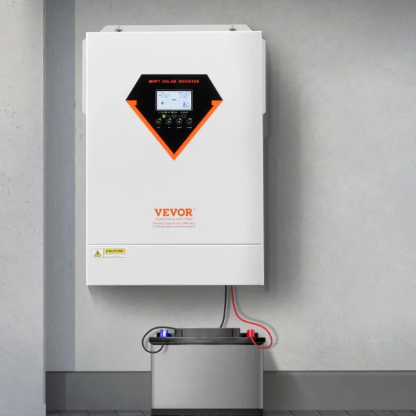 Hybridný solárny invertor  6kW, univerzálny invertor s čisto sínusovou vlnou, 48V DC na 220/230V AC, so vstavaným 120A MPPT solárnym regulátorom, pre olovené a lítiové batérie v systéme mimo siete – Obrázok 4
