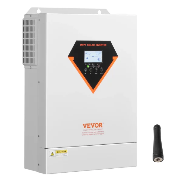 Hybridný solárny invertor  6kW, univerzálny invertor s čisto sínusovou vlnou, 48V DC na 220/230V AC, so vstavaným 120A MPPT solárnym regulátorom, pre olovené a lítiové batérie v systéme mimo siete – Obrázok 3