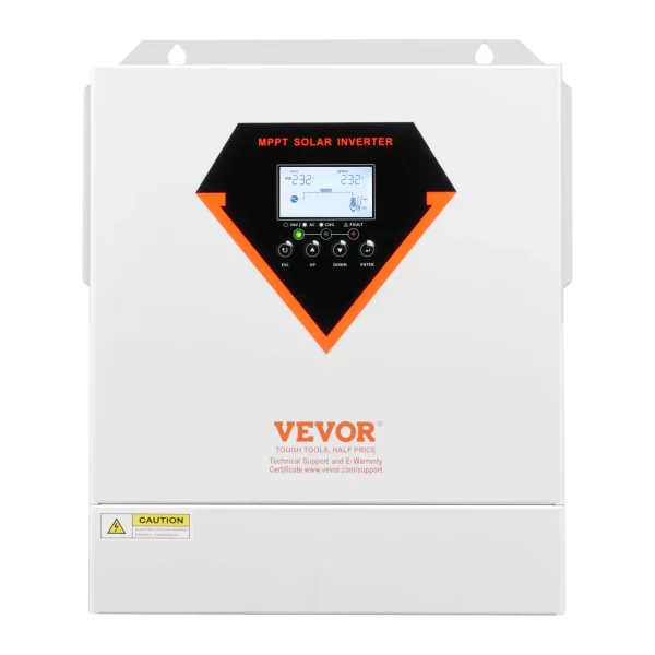 Hybridný solárny invertor  3500W, univerzálny invertor s čisto sínusovou vlnou 24V DC na 220/230V AC so vstavaným 100A MPPT solárnym regulátorom pre olovené a lítiové batérie mimo siete – Obrázok 4
