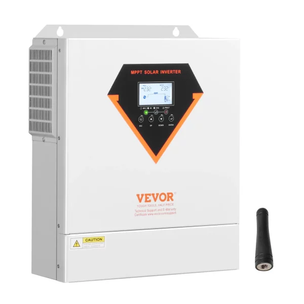 Hybridný solárny invertor  3500W, univerzálny invertor s čisto sínusovou vlnou 24V DC na 220/230V AC so vstavaným 100A MPPT solárnym regulátorom pre olovené a lítiové batérie mimo siete