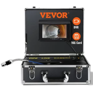 Profesionálna 7" 480p kamera na potrubie, 30m kanalizačná kamera, endoskopická kamera s 1000TVL, uhol záberu 130°, priemer kamery 25 mm, batéria 4500 mAh na 6 hodín, endoskopická kamera, DVR a nahrávanie fotografií