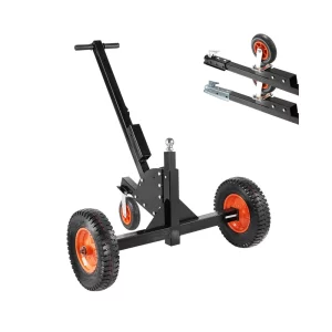 Podvozok na príves 2 v 1, pomôcka na manévrovanie s prívesom, zaťaženie čelom 680,4 kg, nastaviteľná výška 56 a 66 cm, ťažná guľa 50,8 mm, pneumatiky 38 cm, na premiestňovanie obytných prívesov