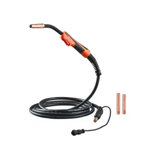 Zváracia pištoľ 250A MIG s káblom 4,6 m, zvárací horák kompatibilný so zváracími prístrojmi LincoIn Power MIG 200, 215, 216, 255 a Wire-Matic 255, vhodný pre zváracie drôty s priemerom 0,0889/0,1143 cm