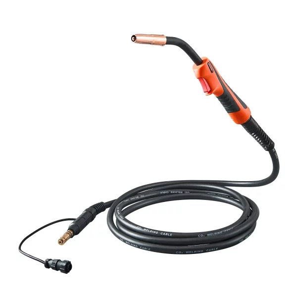 Zváracia pištoľ 250A MIG s káblom 4,6 m, zvárací horák kompatibilný so zváracími prístrojmi LincoIn Power MIG 200, 215, 216, 255 a Wire-Matic 255, vhodný pre zváracie drôty s priemerom 0,0889/0,1143 cm – Obrázok 4