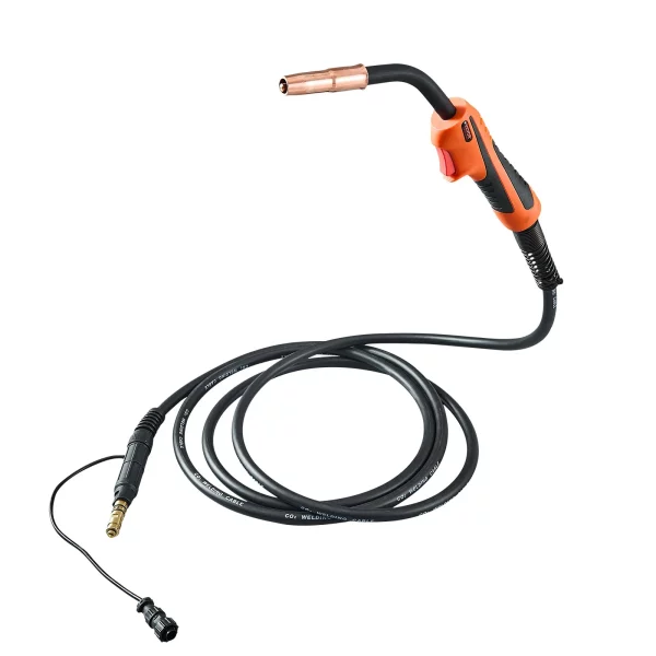 Zváracia pištoľ 250A MIG s káblom 4,6 m, zvárací horák kompatibilný so zváracími prístrojmi LincoIn Power MIG 200, 215, 216, 255 a Wire-Matic 255, vhodný pre zváracie drôty s priemerom 0,0889/0,1143 cm – Obrázok 3