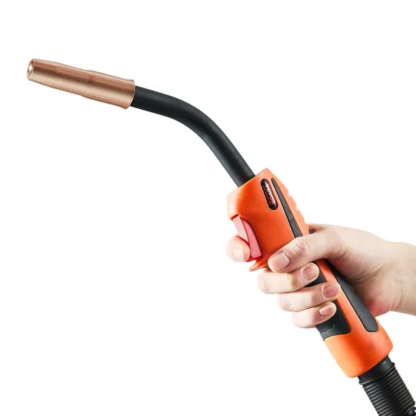 Zváracia pištoľ 250A MIG s káblom 4,6 m, zvárací horák kompatibilný so zváracími prístrojmi LincoIn Power MIG 200, 215, 216, 255 a Wire-Matic 255, vhodný pre zváracie drôty s priemerom 0,0889/0,1143 cm – Obrázok 2