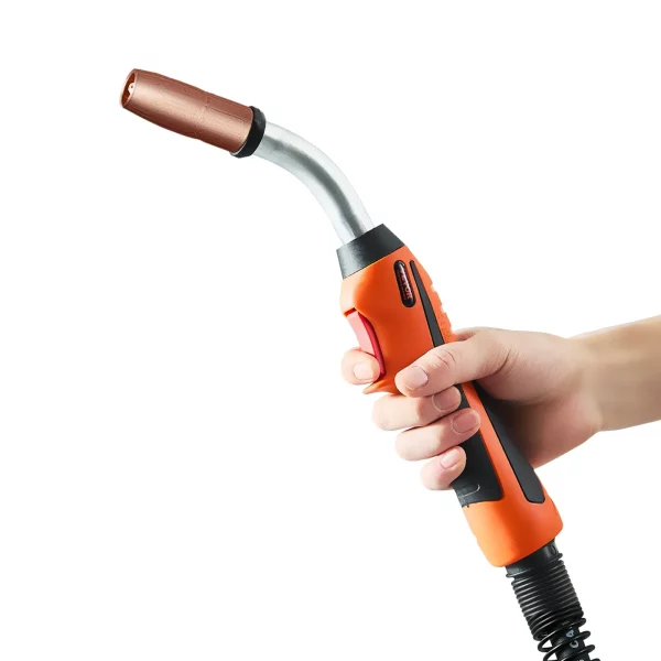 Zváracia pištoľ 250A MIG s káblom 4,6 m, zvárací horák kompatibilný so zváracími prístrojmi Millermatic 200, 210, 212, 250, 250X, 251, 252, vhodný pre zváracie drôty s priemerom 0,0762/0,0889/0,1143 cm – Obrázok 2