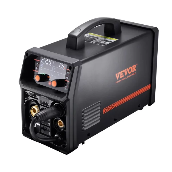 Zváračka Pro MIG, 200 Amp Pluse MIG, 5-v-1 Synergy zváračka MIG Pluse, bezplynové MIG, plynové MIG, MMA a Lift TIG, s invertorovou technológiou IGBT a LCD displejom. – Obrázok 2