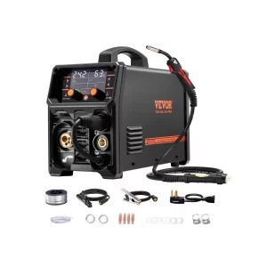 Zváračka Pro MIG, 250 Amp Pluse MIG, 5-v-1 Synergy zváračka Bezplynový MIG, plynový MIG, MMA, Lift TIG, MIG Pluse s invertorovou technológiou IGBT a LCD displejom