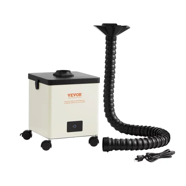 Odsávač spájkovacích výparov 100 W Odsávač spájkovacích výparov 240 m³/h Mini stolný absorbér spájkovacích výparov 5800 ot./min 3-stupňový filter Odsávač spájkovacích výparov pre spájkovaciu stanicu, zváračské práce – Obrázok 5
