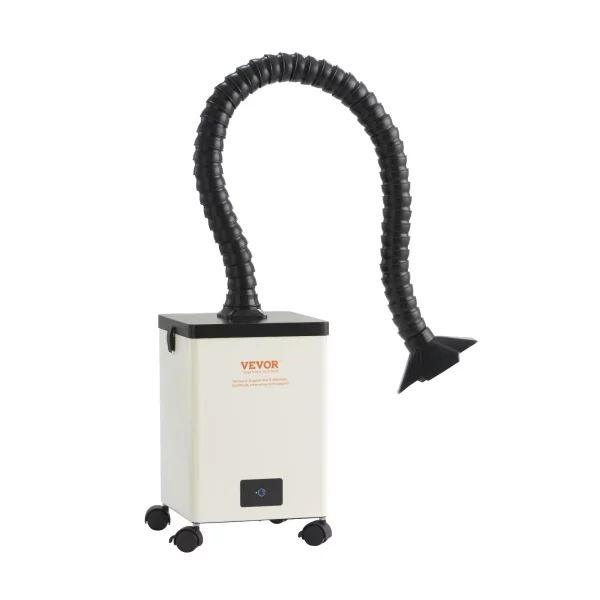 Odsávač spájkovacích výparov 150 W Odsávač spájkovacích výparov 332 m³/h Mini stolový absorbér spájkovacích výparov 5800 ot./min 3-stupňový filter Odsávač spájkovacích výparov pre spájkovaciu stanicu, zváračské práce – Obrázok 3