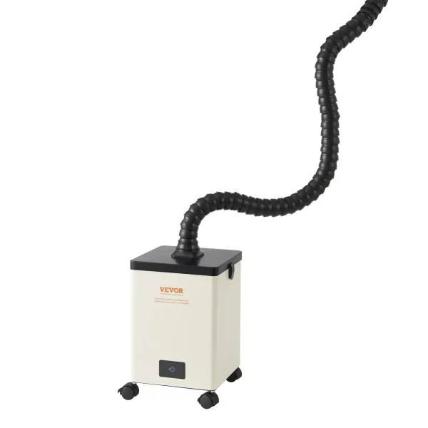 Odsávač spájkovacích výparov 150 W Odsávač spájkovacích výparov 332 m³/h Mini stolový absorbér spájkovacích výparov 5800 ot./min 3-stupňový filter Odsávač spájkovacích výparov pre spájkovaciu stanicu, zváračské práce – Obrázok 2