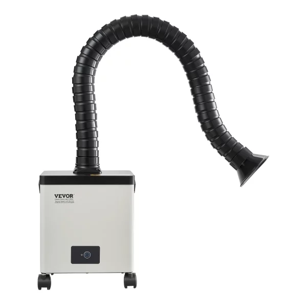 Odsávač splodín zo zvárania, 85W bezkefový odsávač spájkovacích splodín s 3-stupňovými filtrami a 3-stupňovým nastavením rýchlosti, 200 m³/h odsávač spájkovacích splodín na spájkovanie, gravírovanie, zváranie svojpomocne, salón – Obrázok 4