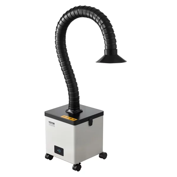 Odsávač splodín zo zvárania, 85W bezkefový odsávač spájkovacích splodín s 3-stupňovými filtrami a 3-stupňovým nastavením rýchlosti, 200 m³/h odsávač spájkovacích splodín na spájkovanie, gravírovanie, zváranie svojpomocne, salón – Obrázok 3