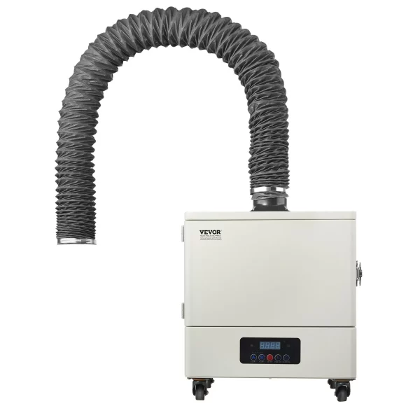 Odsávač dymu zo zvárania, absorbér dymu zo spájkovania 459 m³/h s motorom 280 W, 4-stupňový filter, 10 rýchlostí a čistička dymu s diaľkovým ovládaním na spájkovanie, gravírovanie a zváranie svojpomocne – Obrázok 4