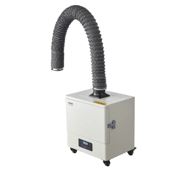 Odsávač dymu zo zvárania, absorbér dymu zo spájkovania 459 m³/h s motorom 280 W, 4-stupňový filter, 10 rýchlostí a čistička dymu s diaľkovým ovládaním na spájkovanie, gravírovanie a zváranie svojpomocne – Obrázok 3