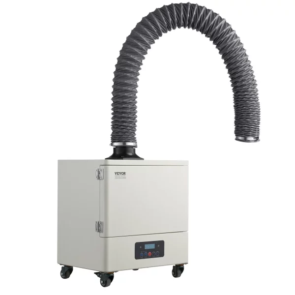 Odsávač dymu zo zvárania, absorbér dymu zo spájkovania 459 m³/h s motorom 280 W, 4-stupňový filter, 10 rýchlostí a čistička dymu s diaľkovým ovládaním na spájkovanie, gravírovanie a zváranie svojpomocne – Obrázok 5