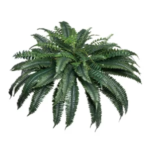 Umelé papradie, priemer 110-120 cm, umelé bostonské papradie, nástenná dekorácia s 88 vetvami, umelá papraď do domácej kancelárie a exteriéru (kvetináč nie je súčasťou balenia)