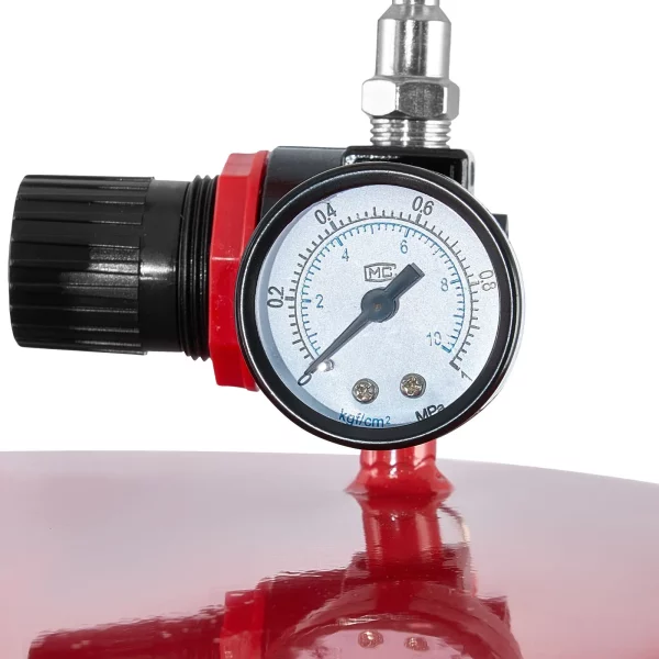 Kanister na zachytávanie oleja 9,5 l, nádoba na zachytávanie oleja s nastaviteľnou výškou lievika, zachytávač oleja s kolieskami, vypúšťací otvor na prečerpávanie kvapalného paliva, vozík na zachytávanie oleja pre autoservisy, červený – Obrázok 3