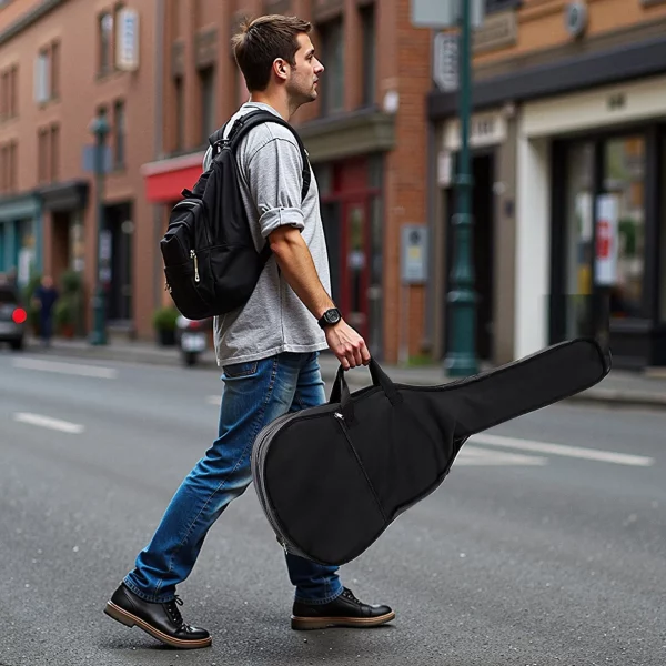 Elektroakustická gitara Cutaway Solo pre začiatočníkov, sada 1041,4 mm (41 palcov), čierna – Obrázok 5