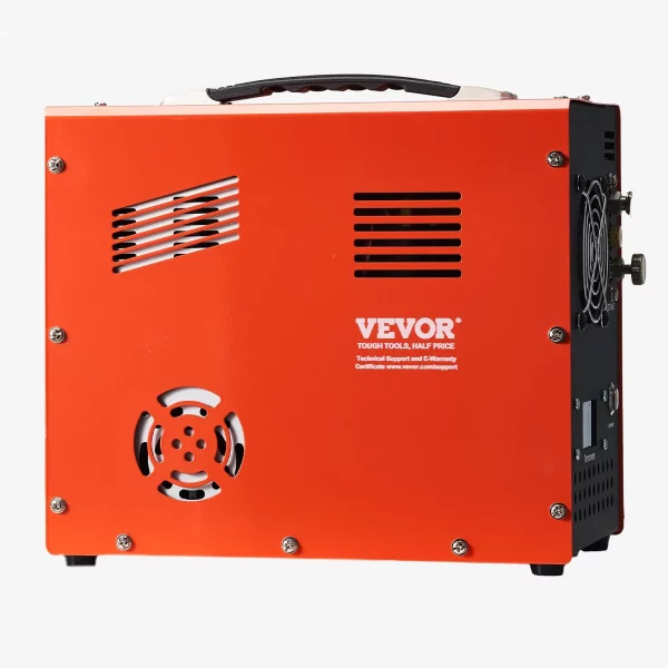 Vzduchový kompresor PCP, kompresor PCP pre vzduchovku 4500 PSI so vstavaným meničom a chladiacim systémom ventilátora, kompresorové čerpadlo DC12V/AC230V s manuálnym zastavením pre vzduchovky, paintball a potápačské fľaše – Obrázok 2