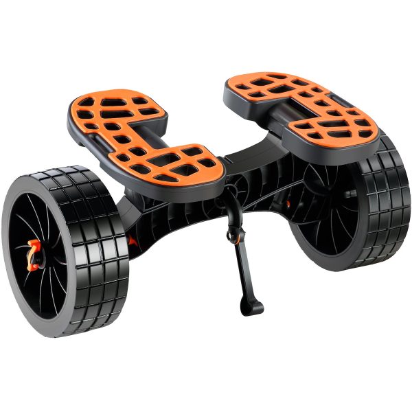 Kajakový vozík Kanoe Vozík vyrobený z hliníkovej zliatiny 655x305x310mm nosnosť do 145kg dvojitý pásový dizajn príslušenstvo pre lodný vozík kajak kanoe prepravný vozík vozík surfový vozík príves na loď skladací čln – Obrázok 4