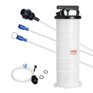 Ručné odsávanie oleja 6,5 l, zariadenie na manuálne odsávanie oleja Ø200x550 mm, čerpadlo na výmenu oleja, sacie čerpadlo do auta, ručné čerpadlo, čerpadlo na kvapaliny, vhodné na odsávanie motorového oleja, prevodového oleja, brzdovej kvapaliny