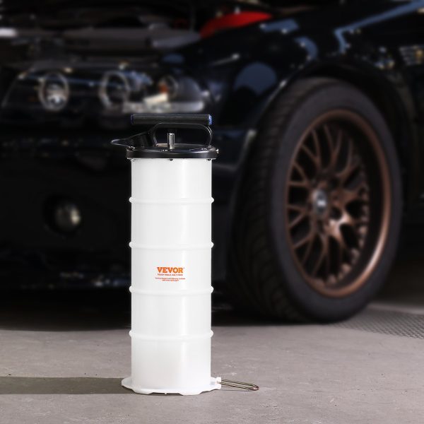 Ručné odsávanie oleja 6,5 l, zariadenie na manuálne odsávanie oleja Ø200x550 mm, čerpadlo na výmenu oleja, sacie čerpadlo do auta, ručné čerpadlo, čerpadlo na kvapaliny, vhodné na odsávanie motorového oleja, prevodového oleja, brzdovej kvapaliny – Obrázok 5