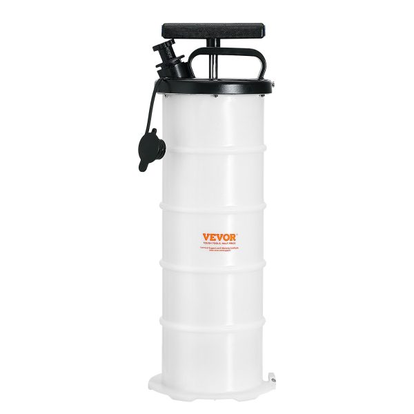 Ručné odsávanie oleja 6,5 l, zariadenie na manuálne odsávanie oleja Ø200x550 mm, čerpadlo na výmenu oleja, sacie čerpadlo do auta, ručné čerpadlo, čerpadlo na kvapaliny, vhodné na odsávanie motorového oleja, prevodového oleja, brzdovej kvapaliny – Obrázok 3