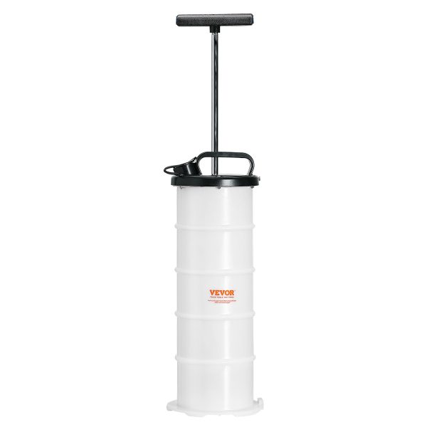 Ručné odsávanie oleja 6,5 l, zariadenie na manuálne odsávanie oleja Ø200x550 mm, čerpadlo na výmenu oleja, sacie čerpadlo do auta, ručné čerpadlo, čerpadlo na kvapaliny, vhodné na odsávanie motorového oleja, prevodového oleja, brzdovej kvapaliny – Obrázok 2