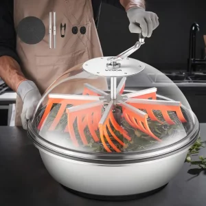 Harvester, manuálny vyžínač na lístie s priemerom 600 cm, s čepeľami z nehrdzavejúcej ocele, hydroponický rezač na mokré aj suché pestovanie, rotačný rez na rastliny, listy, púčiky a kvety