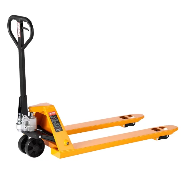 Paletový vozík, nosnosť 2,5 t. Ručný paletový vozík s vidlicami 1220 x 685 mm, paletový vozík s výškou zdvihu 8,5 – 18 cm, paletový vozík pre továrne, sklady, supermarkety a nakladanie nákladných vozidiel – Obrázok 4