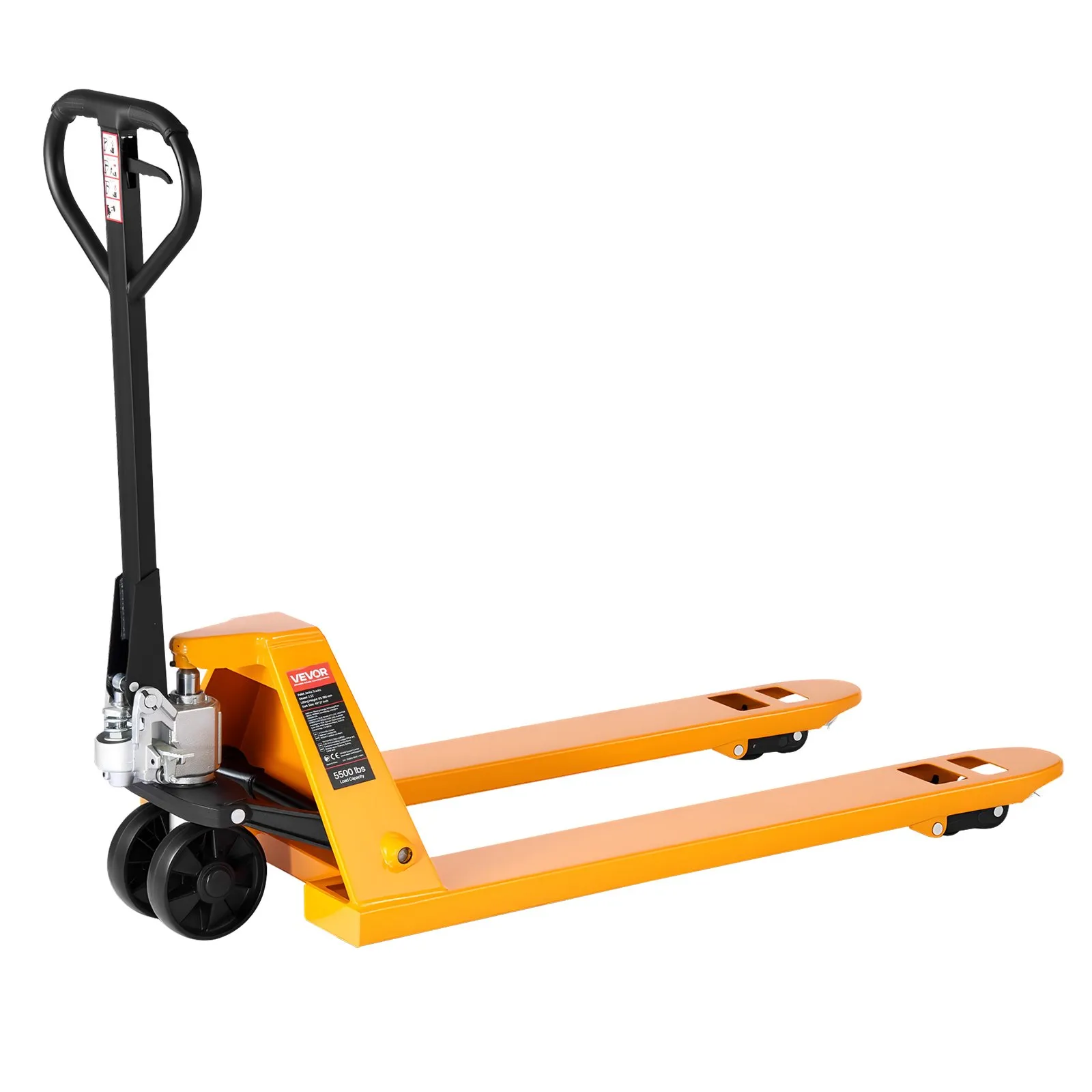 Paletový vozík, nosnosť 2,5 t. Ručný paletový vozík s vidlicami 1220 x 685 mm, paletový vozík s výškou zdvihu 8,5 – 18 cm, paletový vozík pre továrne, sklady, supermarkety a nakladanie nákladných vozidiel – Obrázok 4