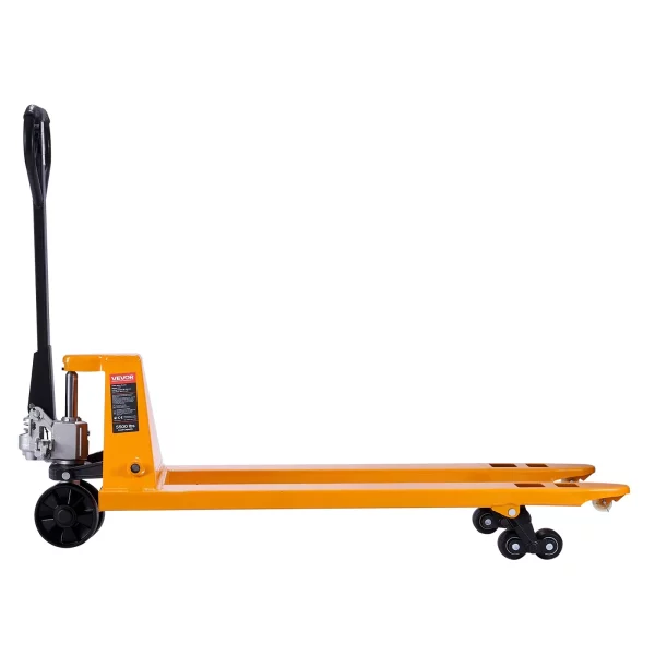 Paletový vozík, nosnosť 2,5 t. Ručný paletový vozík s vidlicami 1220 x 685 mm, paletový vozík s výškou zdvihu 8,5 – 18 cm, paletový vozík pre továrne, sklady, supermarkety a nakladanie nákladných vozidiel – Obrázok 3