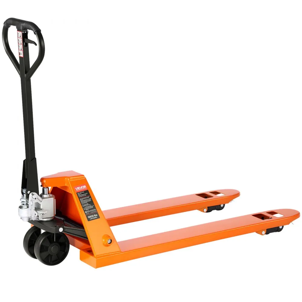 Paletový vozík, nosnosť 3 t. Ručný paletový vozík s vidlicami 1220 x 685 mm, paletový vozík s výškou zdvihu 8,5 – 18 cm, paletový vozík pre továrne, sklady, supermarkety a nakladanie nákladných vozidiel