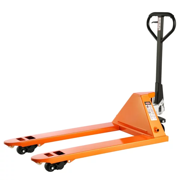 Paletový vozík, nosnosť 3 t. Ručný paletový vozík s vidlicami 1220 x 685 mm, paletový vozík s výškou zdvihu 8,5 – 18 cm, paletový vozík pre továrne, sklady, supermarkety a nakladanie nákladných vozidiel – Obrázok 5
