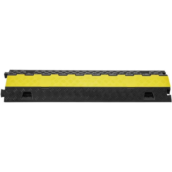 Sada 5 2-kanálových ochranných lanových rámp Káblový mostík z TPU a TPR hadicového mostíka 91,8 x 25 x 4,3 cm ochrana proti prejazdu Nosnosť 10 000 kg (na nápravu) Káblová rampa Protišmykový dizajn Ideálne pre parkoviská – Obrázok 2
