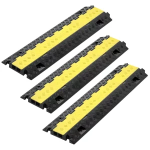 Chránič káblov 940 mm, nosnosť 9979 kg/náprava, 2-kanálová (31 x 28 mm) TPU ochrana káblov, ochrana proti zakopnutiu, kryty podlahy, pre priestory s vysokým prahom, pre domácnosti, kancelárie, sklady, balenie 3 kusov