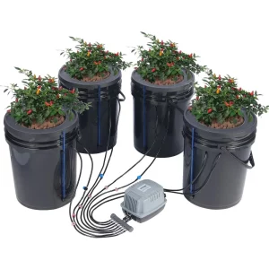 DWC hydroponický pestovateľský systém, hydroponický pestovateľský systém, hlbokovodná kultúra s objemom 5 galónov, 8 vedier, systém DWC so vzduchovým čerpadlom, vzduchovacími kameňmi a indikátorom hladiny vody pre listovú zeleninu