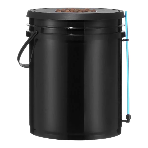 DWC hydroponický pestovateľský systém, hydroponický pestovateľský systém, hlbokovodná kultúra s objemom 5 galónov, 8 vedier, systém DWC so vzduchovým čerpadlom, vzduchovacími kameňmi a indikátorom hladiny vody pre listovú zeleninu – Obrázok 3