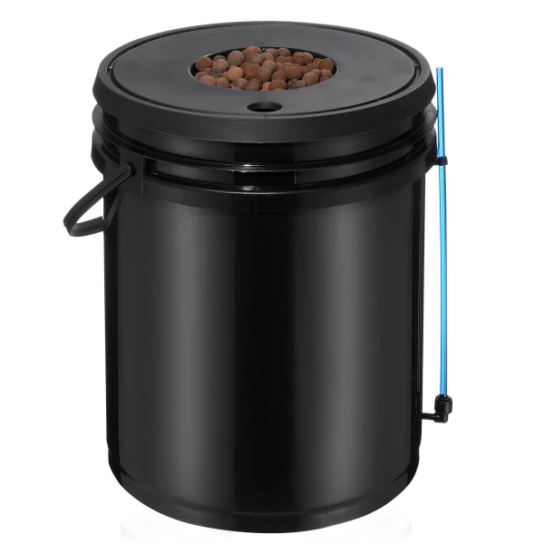 DWC hydroponický pestovateľský systém, hydroponický pestovateľský systém, hlbokovodná kultúra s objemom 5 galónov, 8 vedier, systém DWC so vzduchovým čerpadlom, vzduchovacími kameňmi a indikátorom hladiny vody pre listovú zeleninu – Obrázok 2