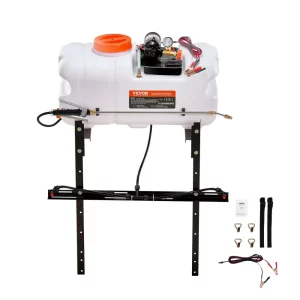 ATV postrekovač s tlakom 7 l/min, 12V čerpadlo, 0,1-0,5 MPa, pracovný tlak čerpadla, 0-72 PSI tlakový postrekovač vrátane 6,1 m hadice, 2,5 m rýchloupínacie vodítko, ideálne pre štvorkolky, UTV, traktory